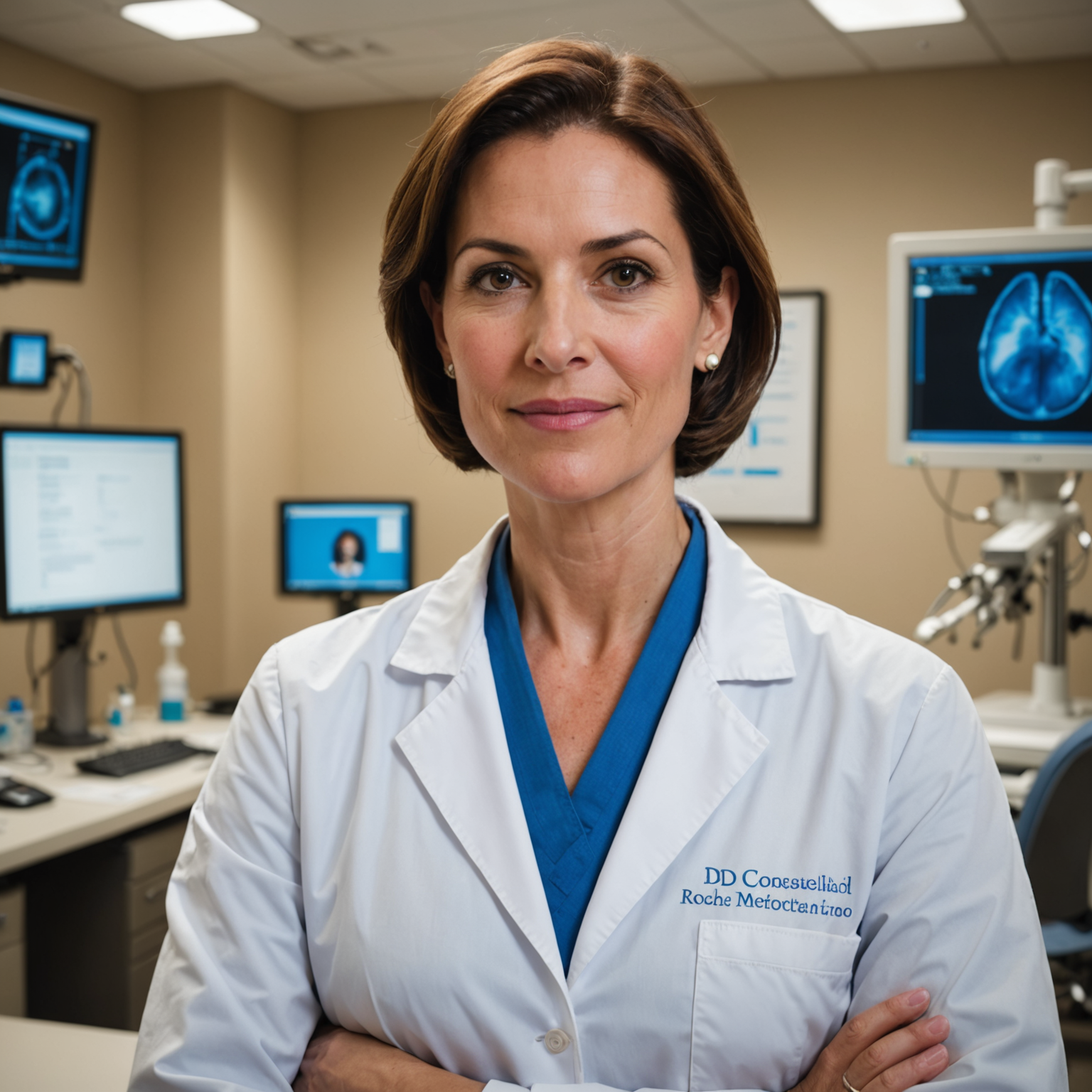 Healthcare professionals discussing breast cancer care